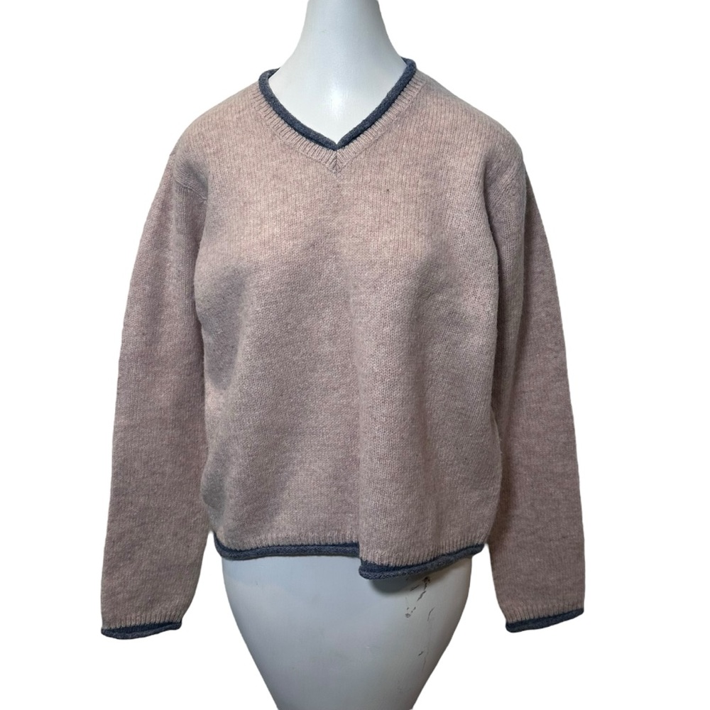 American Eagle Outfitters Pink V-Neck Sweater